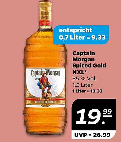 Captain Morgan Spiced Gold XXL 1,5 Liter