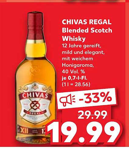 CHIVAS REGAL Blended Scotch Whisky 12 Jahre