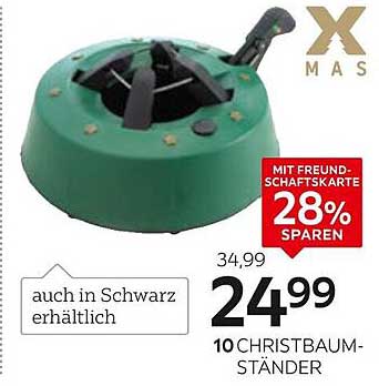 Christbaumständer mit Freundschaftskarte – 28% sparen!