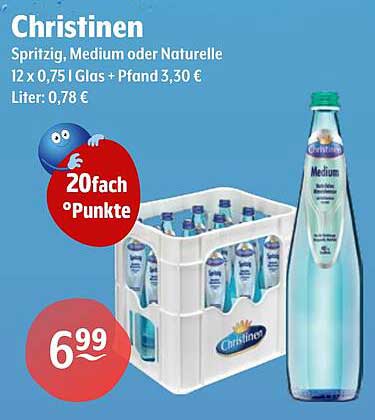 Christinen Spritzig, Medium oder Naturelle – 12 x 0,75 l