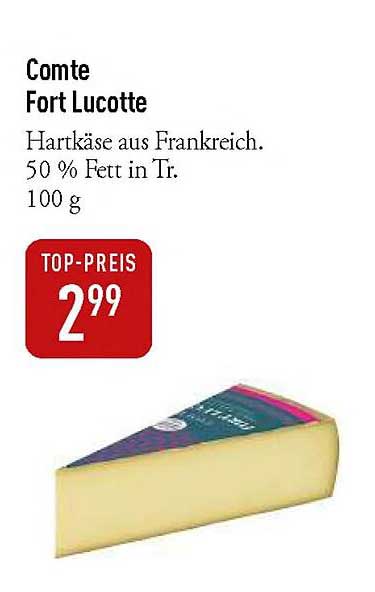 Comte Fort Lucotte - Hartkäse aus Frankreich