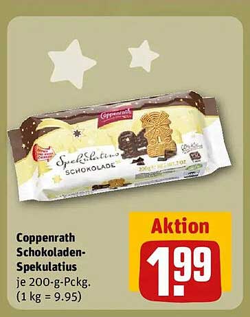 Coppenrath Schokoladen-Spekulatius je 200-g-Pckg.