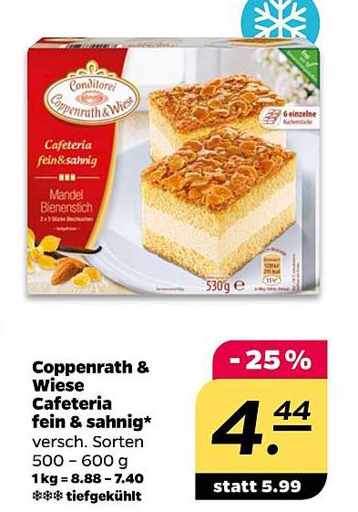 Coppenrath & Wiese Cafeteria fein & sahnig Bienenstich