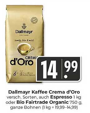 Faszinierend Kaffee Dallmayr Crema D Oro Angebot Fotos