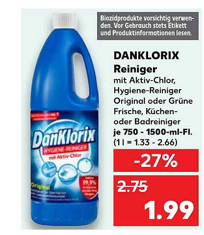 DANKLORIX Reiniger mit Aktiv-Chlor