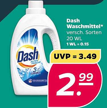 Dash Waschmittel 20 WL - Alpen Frische