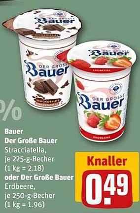 Der Große Bauer Stracciatella oder Erdbeere – Knaller für nur 0,49 €
