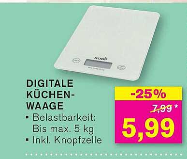 Digitale Küchenwaage
