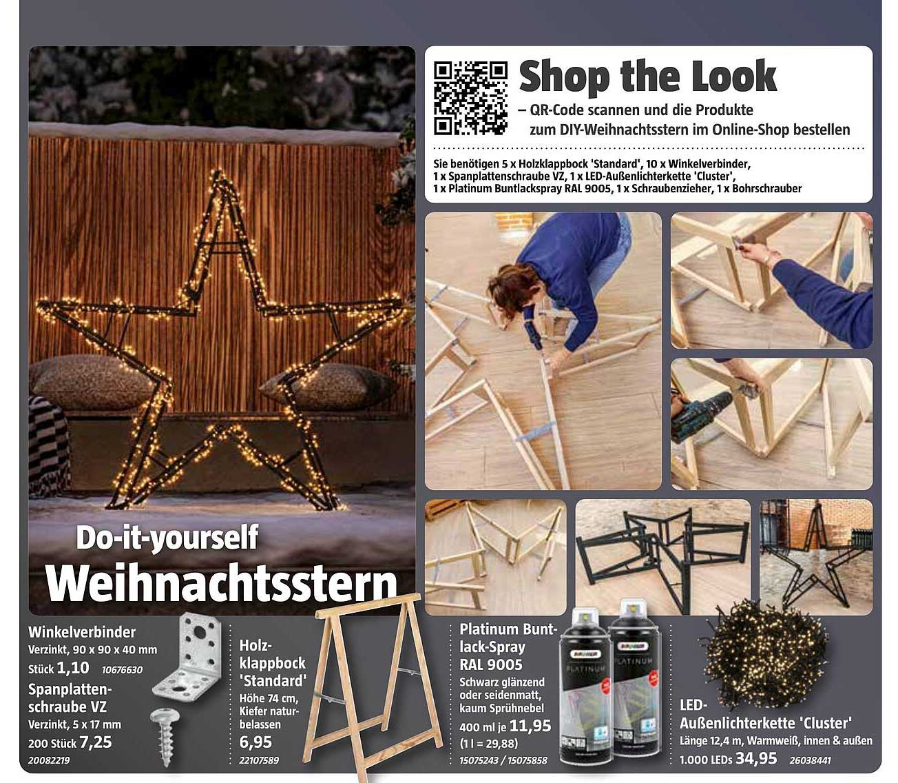 Do-it-yourself Weihnachtsstern