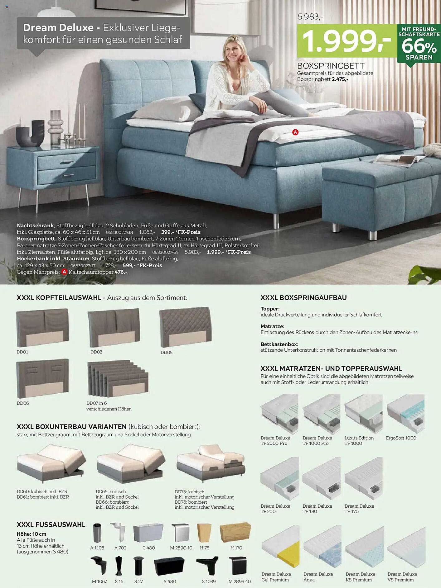 Dream Deluxe - Exklusiver Liegekomfort für einen gesunden Schlaf