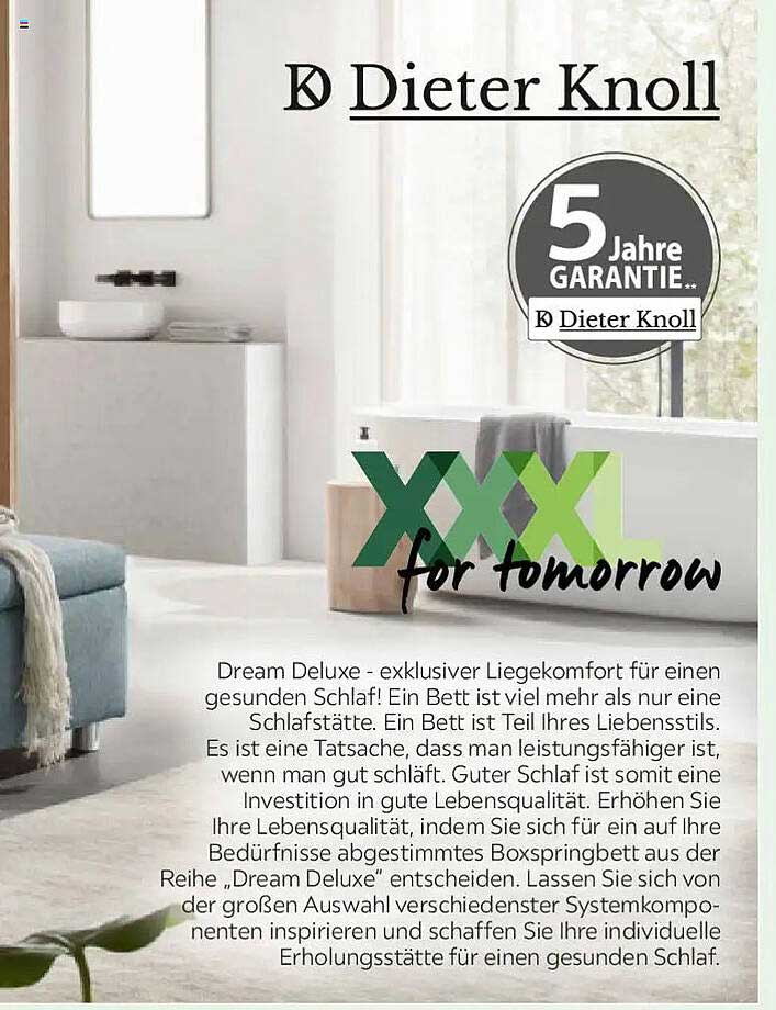 Dream Deluxe - exklusiver Liegekomfort für einen gesunden Schlaf