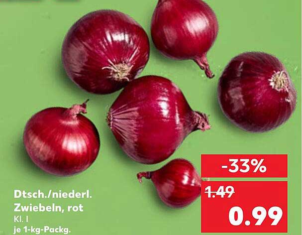 Dtsch./niederl. Zwiebeln, rot, 1-kg-Pack