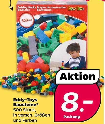 Eddy-Toys Bausteine 500 Stück – Aktion