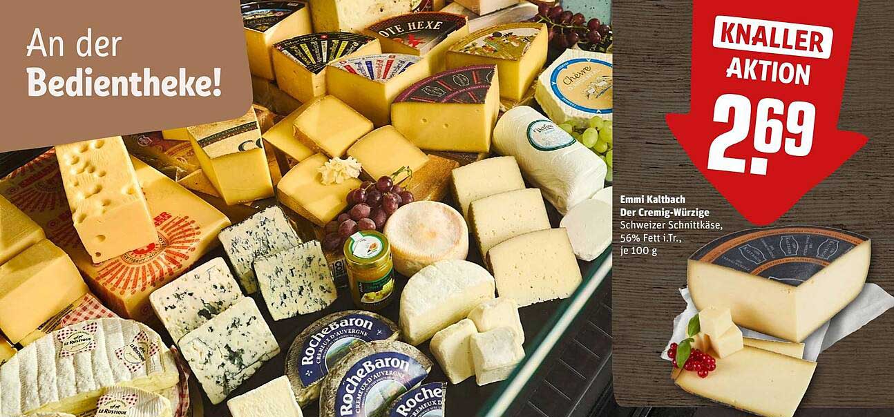 Emmi Kaltbach Der Cremig-Würzige Schweizer Schnittkäse, 56% Fett i.Tr., je 100 g