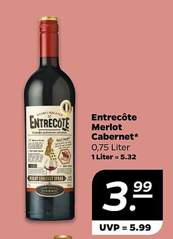 Entrecôte Merlot Cabernet 0,75 Liter