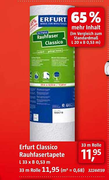 Erfurt Classico Rauhfaser für kreative Wandgestaltungen