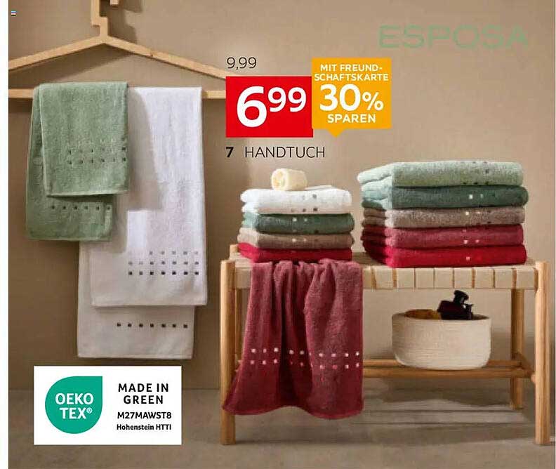 ESPOSA Handtücher 7er Set