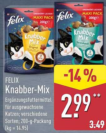 FELIX Knabber-Mix – Maxipack 200g