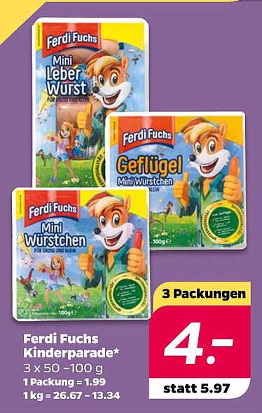 Ferdi Fuchs Kinderparade - 3 x 50-100 g