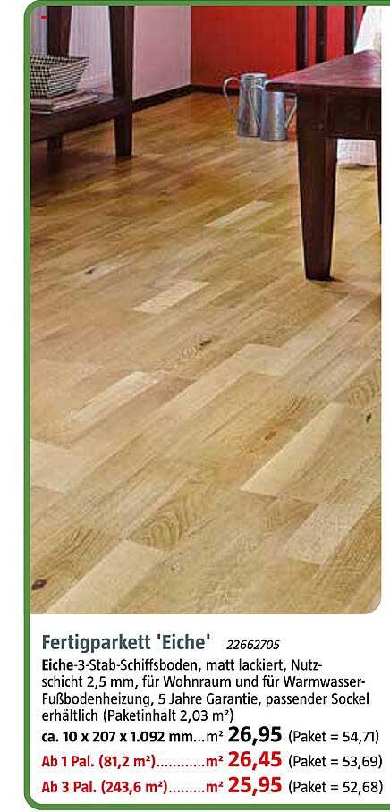 Fertigparkett 'Eiche'