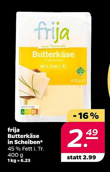 frija Butterkäse in Scheiben, 400 g