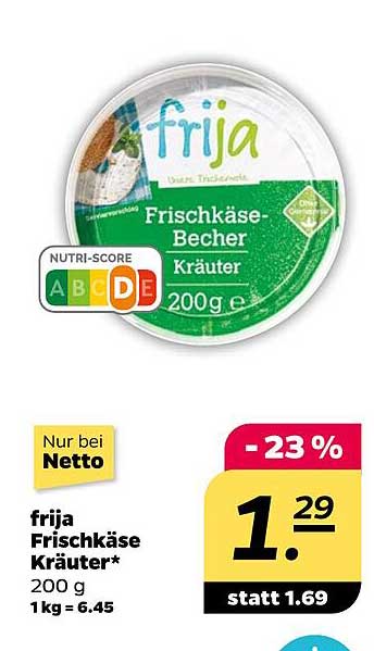 frija Frischkäse-Becher Kräuter 200 g