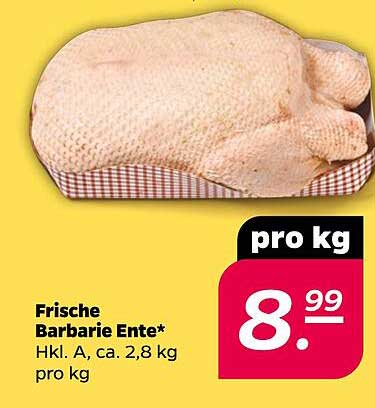 Frische Barbarie Ente Hkl. A, ca. 2,8 kg pro kg