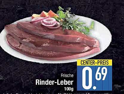 Frische Rinder-Leber 100g