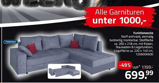 Funktionsecke Anthrazit – Komfort aus jedem Blickwinkel