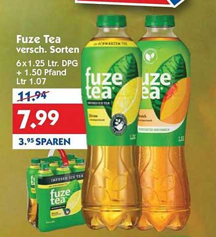 Fuze Tea 6 x 1,25 L - verschiedene Sorten