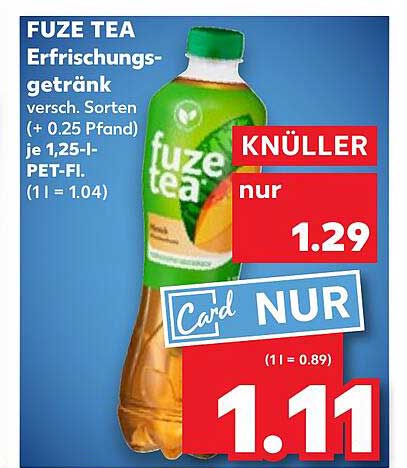 FUZE TEA Erfrischungsgetränk - verschiedene Sorten
