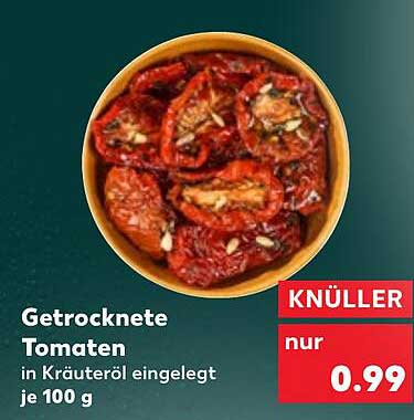 Getrocknete Tomaten in Kräuteröl