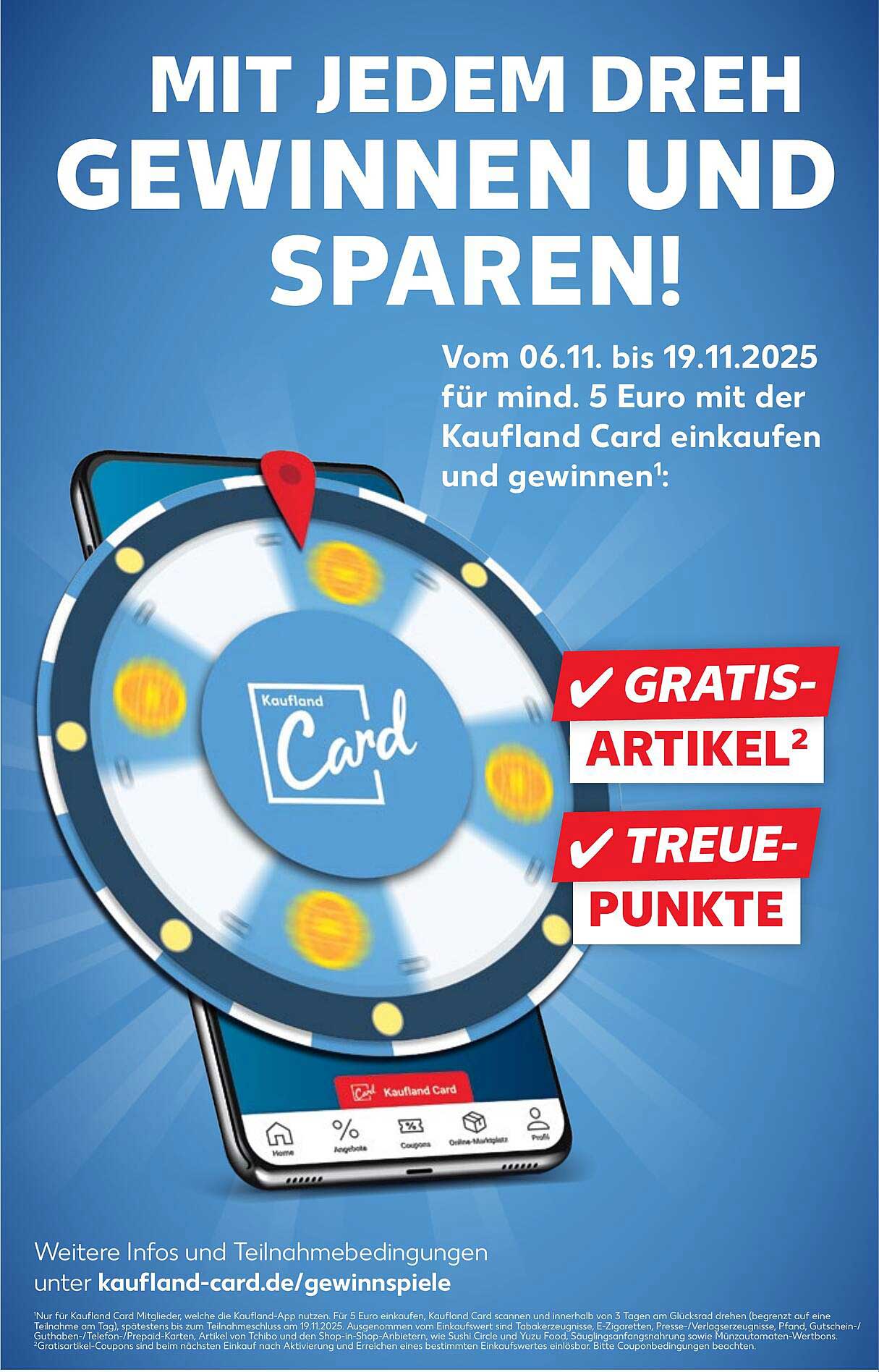 Gewinnen und Sparen mit der Kaufland Card