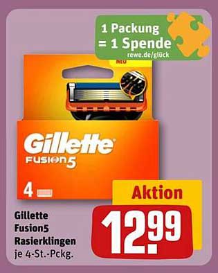 Gillette Fusion5 Rasierklingen je 4-St.-Pckg.