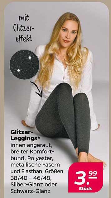 Glitzer-Leggings* - mit Glitzereffekt