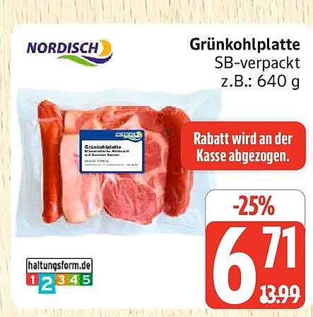 Grünkohlplatte SB-verpackt z.B.: 640 g