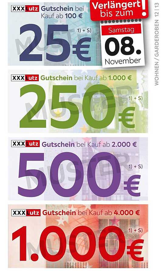 Gutscheine von XXXLutz - Sichern Sie sich bis zu 1.000 € Vorteil!