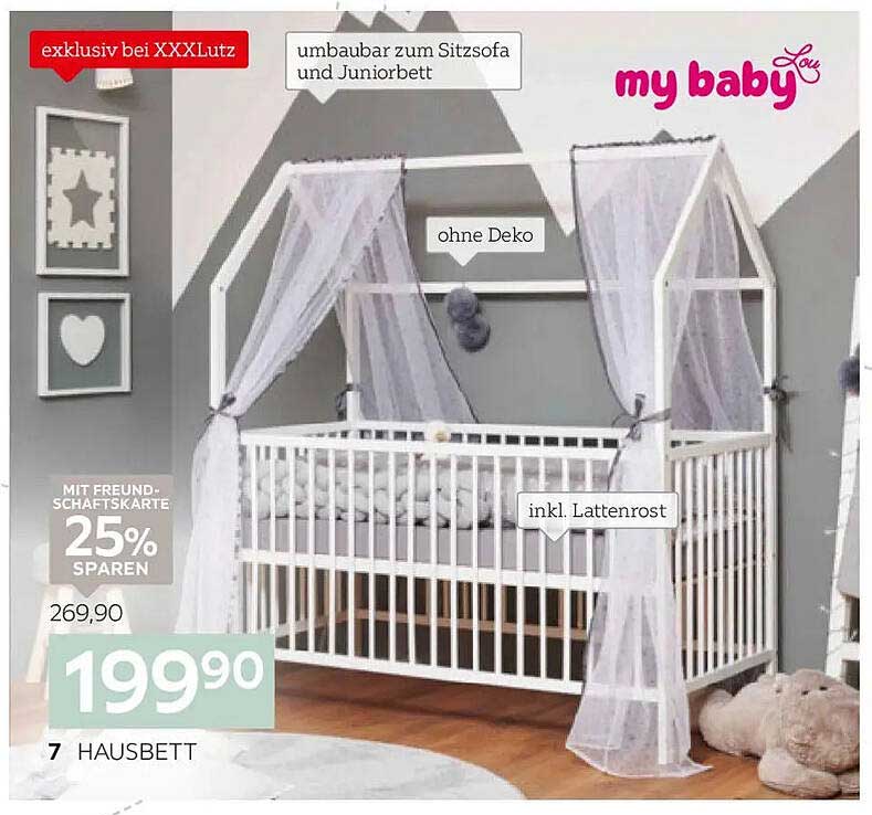 Hausbett 'my baby' mit umbaubarer Funktion
