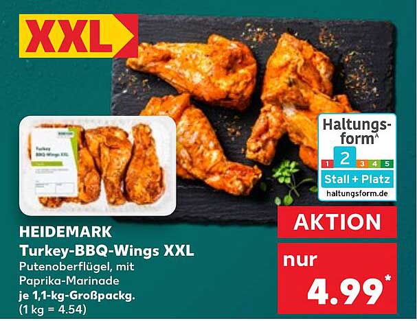 HEIDEMARK Turkey-BBQ-Wings XXL