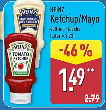 HEINZ Ketchup/Mayo 400-ml-Flasche