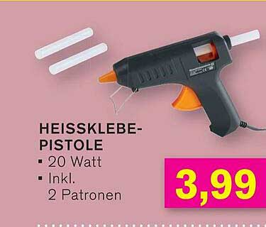 HEISSKLEBE-PISTOLE - 20 Watt inkl. 2 Patronen