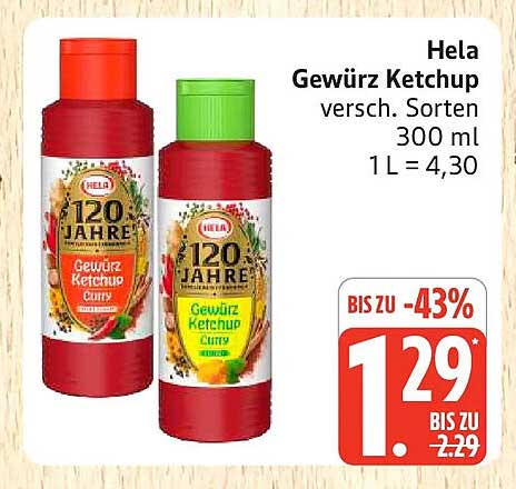 Hela Gewürz Ketchup - verschiedene Sorten 300 ml