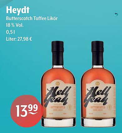 Heydt Butterscotch Toffee Likör 18 % Vol. - 0,5 l