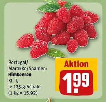 Himbeeren Kl. I - frisch und fruchtig zum besten Preis!