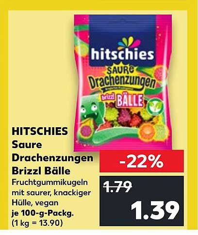 HITSCHIES Saure Drachenzungen Brizzl Bälle