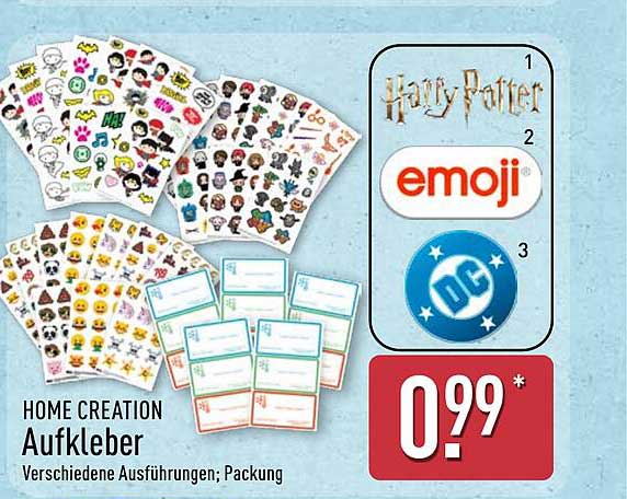 HOME CREATION Aufkleber - Verschiedene Ausführungen; Packung