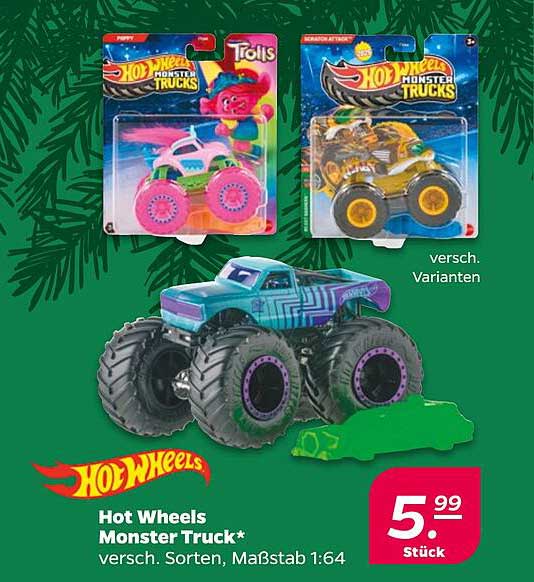 Hot Wheels Monster Truck* - verschiedene Sorten, Maßstab 1:64