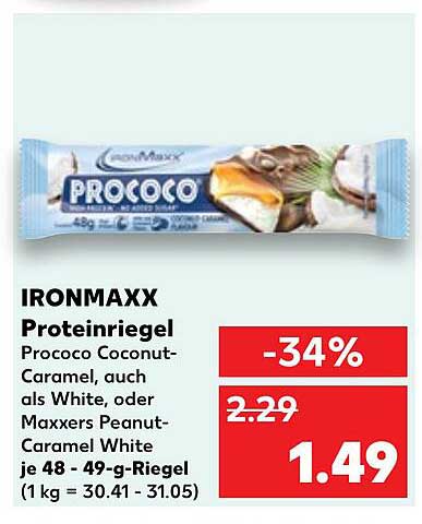 IRONMAXX Proteinriegel Prococo Coconut-Caramel