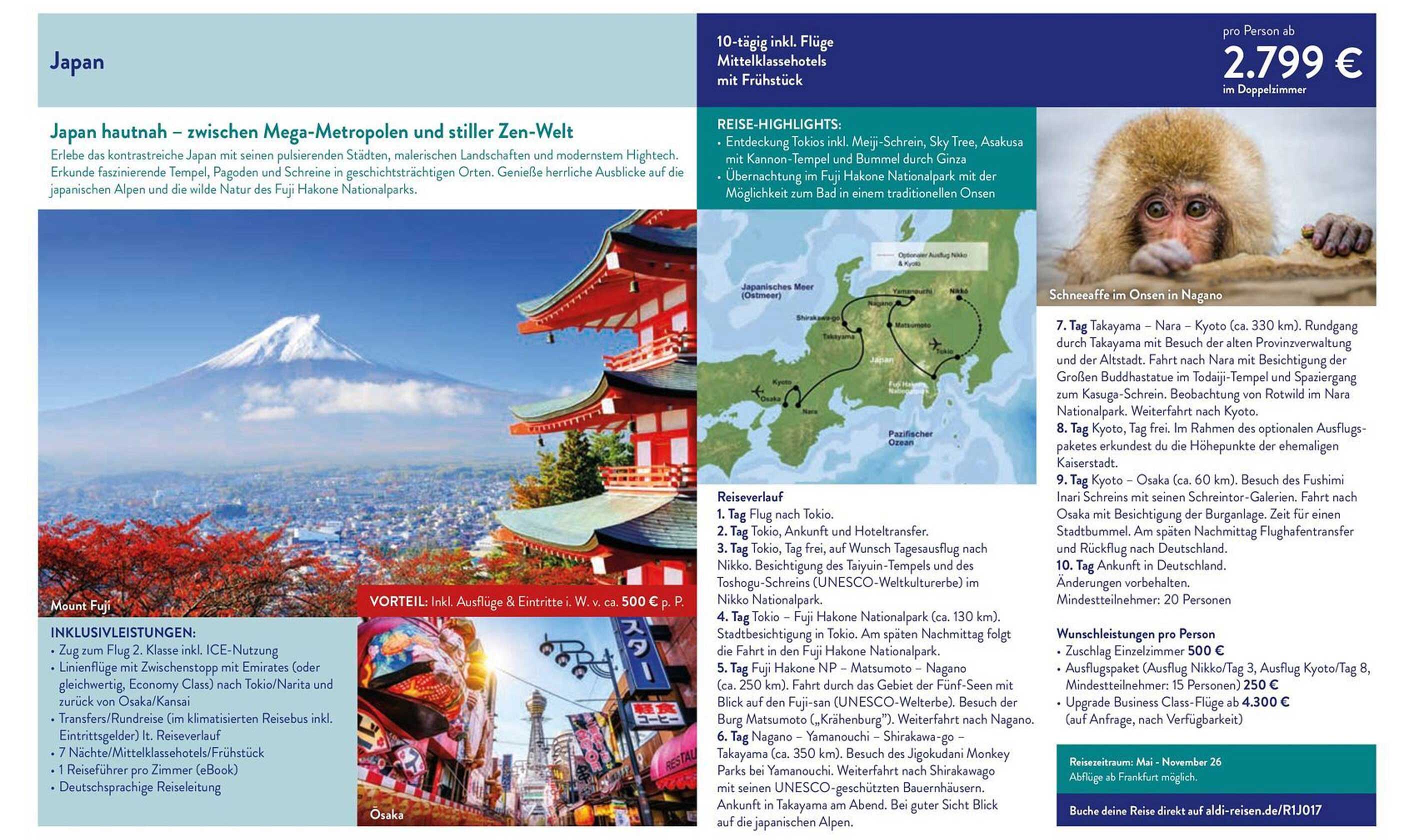 Japan hautnah – zwischen Mega-Metropolen und stiller Zen-Welt