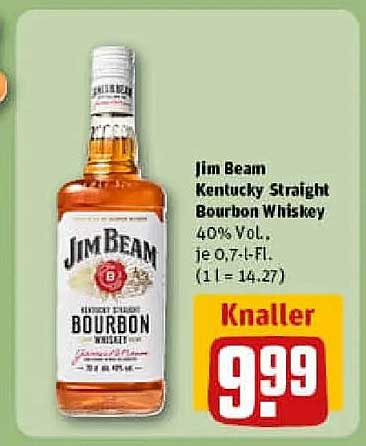 Jim Beam Kentucky Straight Bourbon Whiskey 0,7L